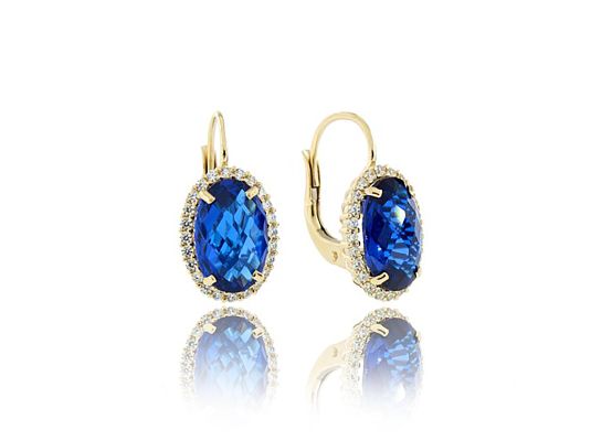 MOISS náušnice ze žlutého zlata