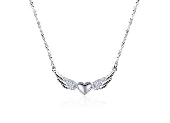 MOISS stříbrný náhrdelník SRDCE
