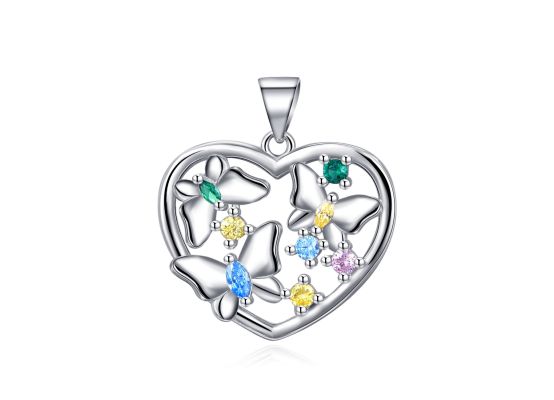 MOISS stříbrný přívěsek SRDCE