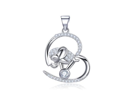 MOISS stříbrný přívěsek SRDCE