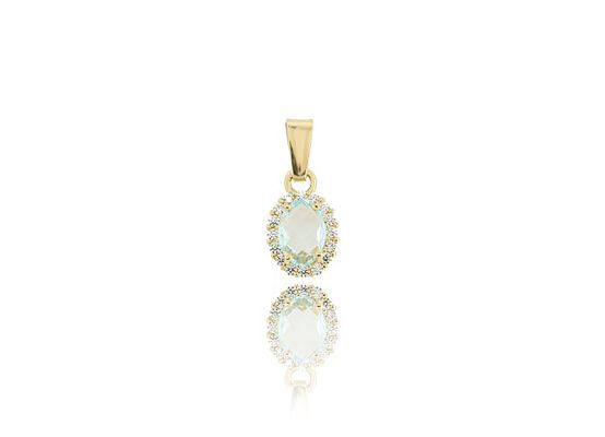 MOISS přívěsek ze žlutého zlata TOPAZ