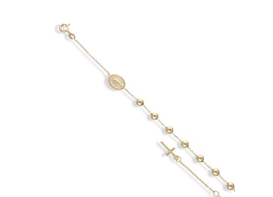 MOISS náramek ze žlutého zlata KŘÍŽEK