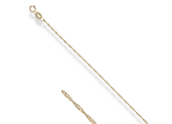 MOISS řetízkový náramek ze žlutého zlata SINGAPUR