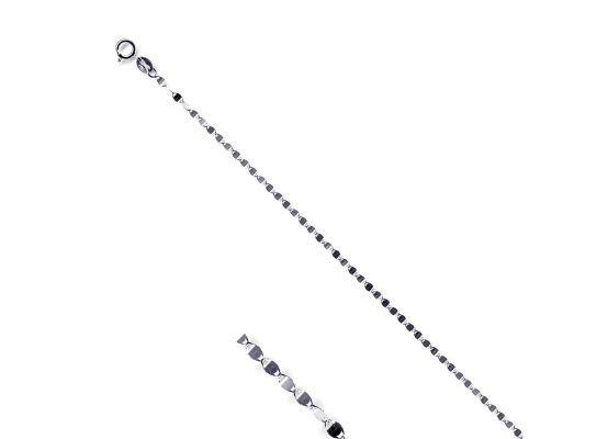 MOISS řetízkový náramek z bílého zlata