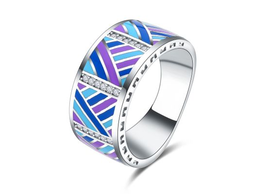 MOISS stříbrný prsten SMALT