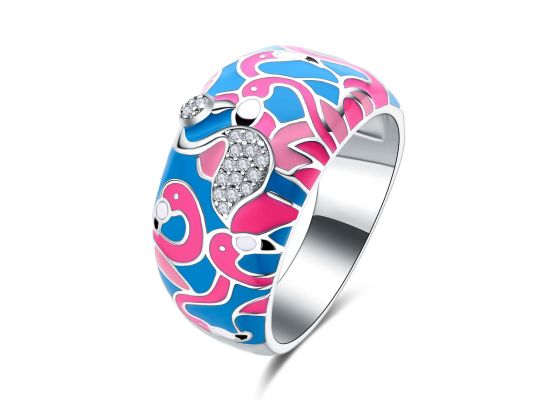 MOISS stříbrný prsten SMALT