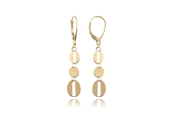 MOISS náušnice ze žlutého zlata