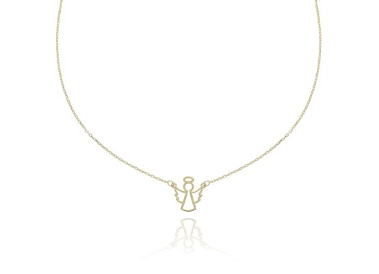 MOISS náhrdelník ze žlutého zlata ANDĚL