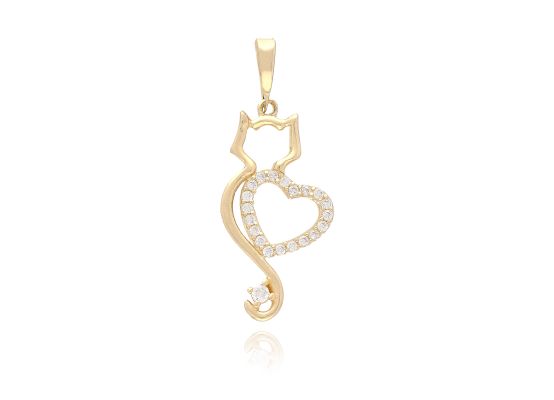 MOISS přívěsek ze žlutého zlata KOČKA