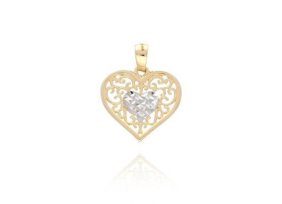 MOISS přívěsek ze žlutého zlata SRDCE