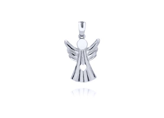 MOISS přívěsek z bílého zlata ANDĚL