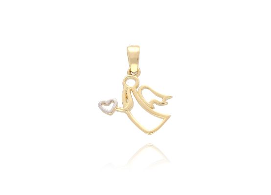 MOISS přívěsek ze žlutého zlata ANDĚL