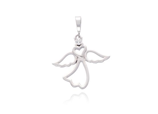 MOISS přívěsek z bílého zlata ANDĚL