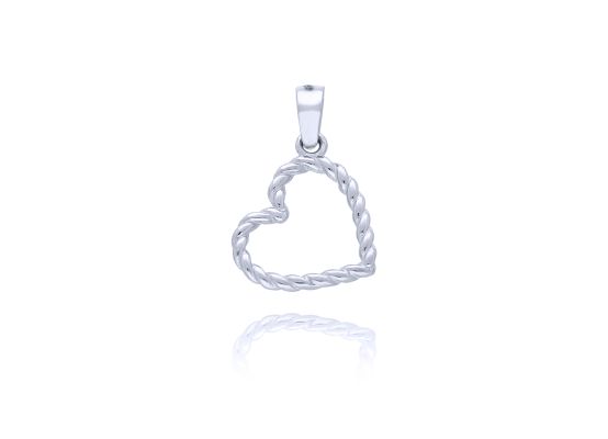 MOISS přívěsek z bílého zlata SRDCE