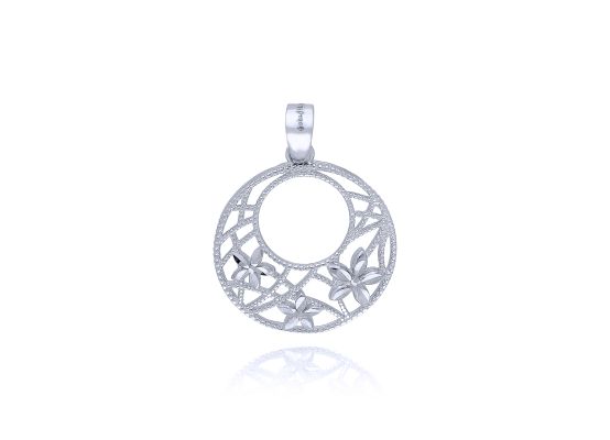 MOISS přívěsek z bílého zlata KVĚTINY