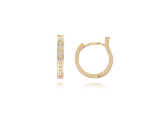 MOISS náušnice ze žlutého zlata