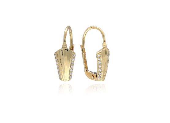 MOISS náušnice ze žlutého zlata