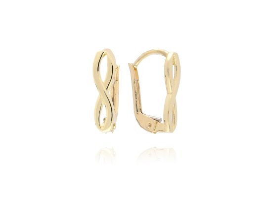 MOISS náušnice ze žlutého zlata NEKONEČNO