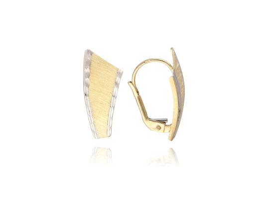 MOISS náušnice ze žlutého zlata BICOLOR