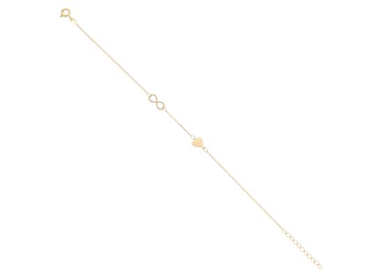 MOISS náramek ze žlutého zlata NEKONEČNO