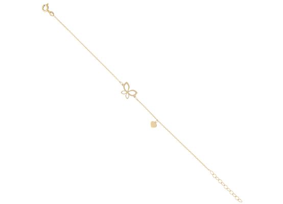 MOISS náramek ze žlutého zlata MOTÝL