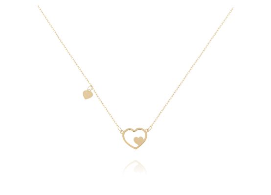 MOISS náhrdelník ze žlutého zlata SRDCE