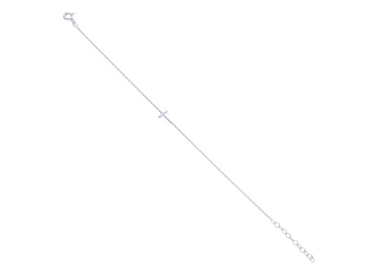 MOISS náramek z bílého zlata KŘÍŽ