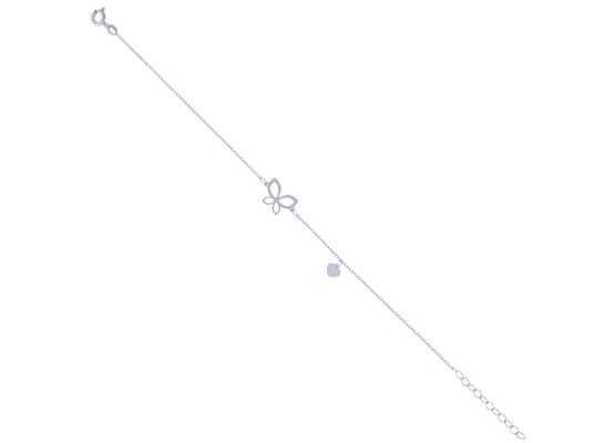 MOISS náramek z bílého zlata MOTÝL