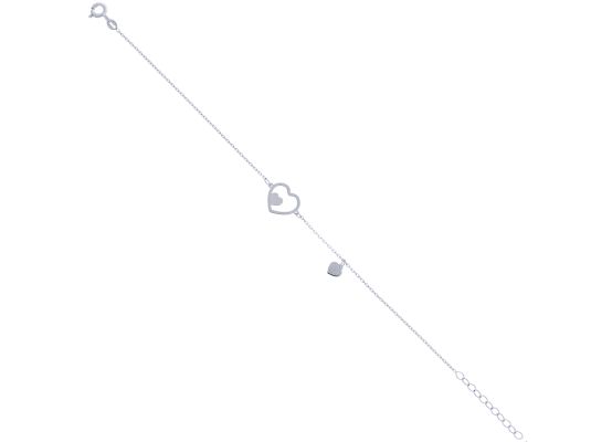 MOISS náramek z bílého zlata SRDCE