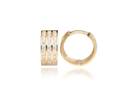 MOISS náušnice ze žlutého zlata