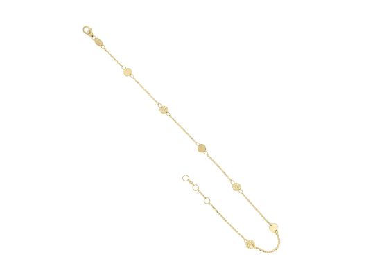 MOISS náramek na nohu ze žlutého zlata