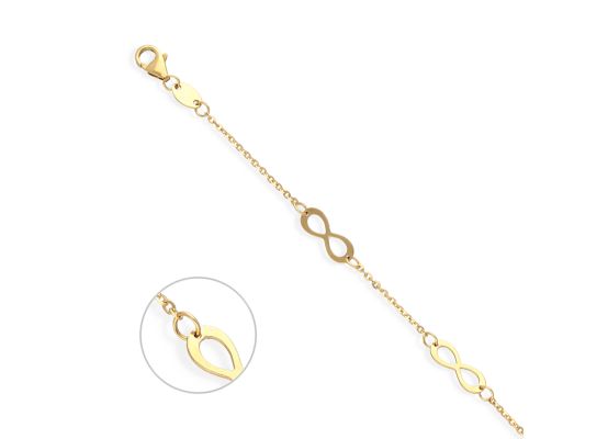 MOISS náramek na nohu ze žlutého zlata