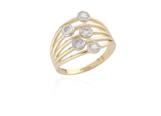 MOISS prsten ze žlutého zlata