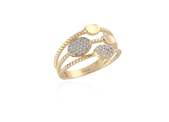 MOISS prsten ze žlutého zlata