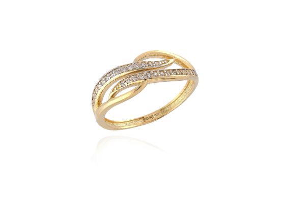 MOISS prsten ze žlutého zlata