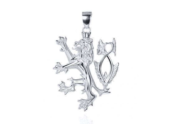 MOISS stříbrný přívěsek ČESKÝ LEV