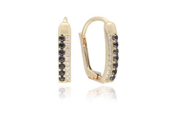 MOISS náušnice ze žlutého zlata