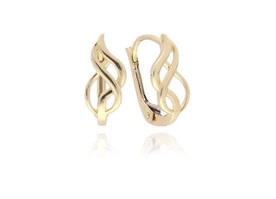 MOISS náušnice ze žlutého zlata