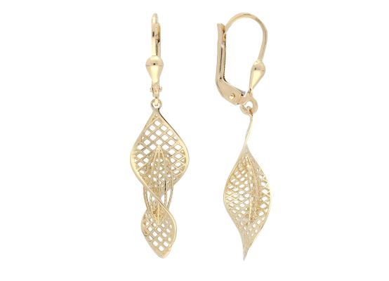 MOISS náušnice ze žlutého zlata