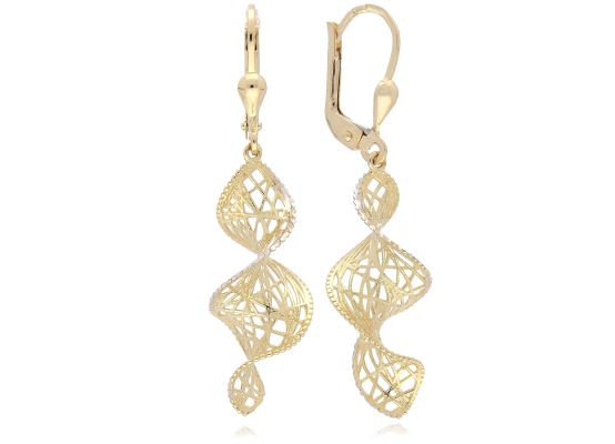 MOISS náušnice ze žlutého zlata