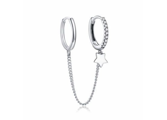 MOISS stříbrné záušnice HVĚZDA