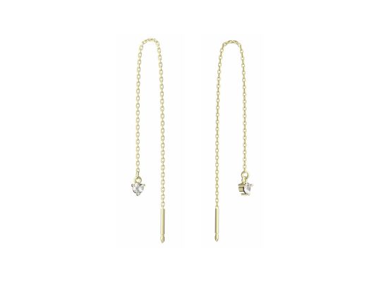 MOISS stříbrné náušnice GOLD