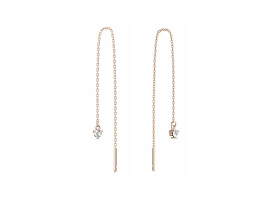 MOISS stříbrné náušnice ROSE