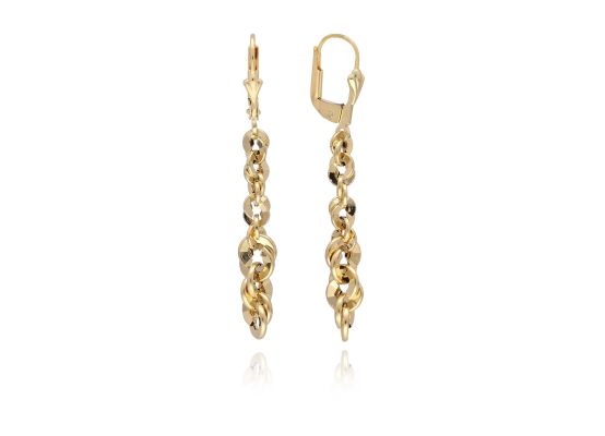 MOISS náušnice ze žlutého zlata