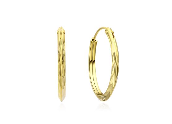 MOISS stříbrné náušnice GOLD