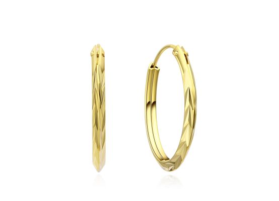 MOISS stříbrné náušnice GOLD