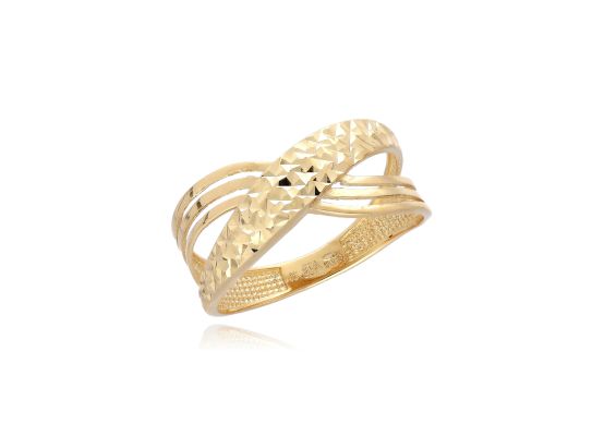 MOISS prsten ze žlutého zlata BICOLOR