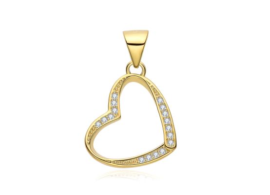 MOISS stříbrný přívěsek SRDCE GOLD