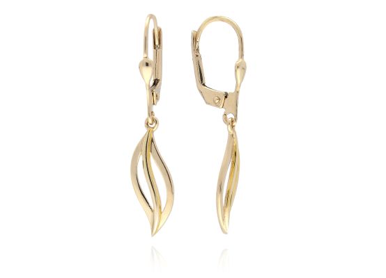 MOISS náušnice ze žlutého zlata