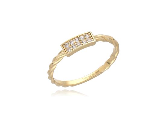 MOISS prsten ze žlutého zlata